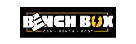 Bench Box logo with a yellow lightning bolt on a black background