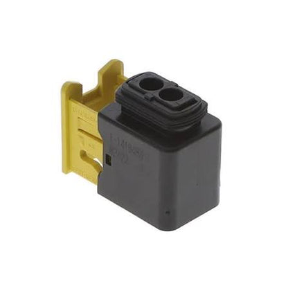 AMP Heavy duty sealed Connector 2 pin Black