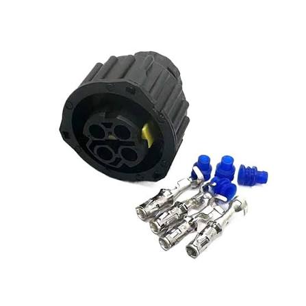 Round Twist lock Connector, AMP/Tyco for Euro Truck