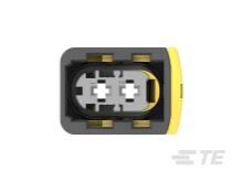 AMP Heavy duty sealed Connector 2 pin Grey