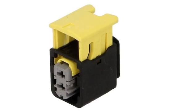 AMP Heavy duty sealed Connector 2 pin Grey