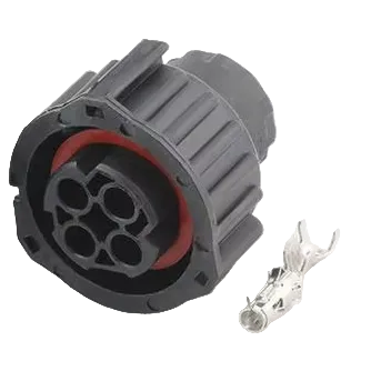 Round Twist lock Connector, AMP/Tyco for Euro Truck 4P